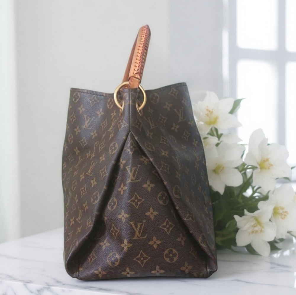 🌟 Louis Vuitton Artsy MM Monogram Canvas Hobo Bag – BROWN - Picture 3 of 16